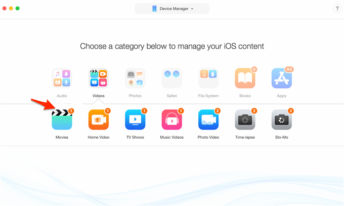 Download Videos to iPhone 6s with AnyTrans – Step 1