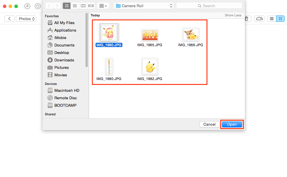 How to Put Photos on iCloud with AnyTrans – Step 3