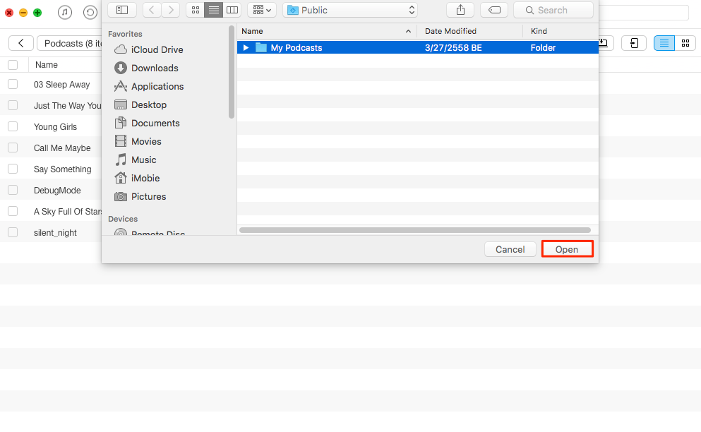 How to Put Podcasts on iPad with AnyTrans – Step 2