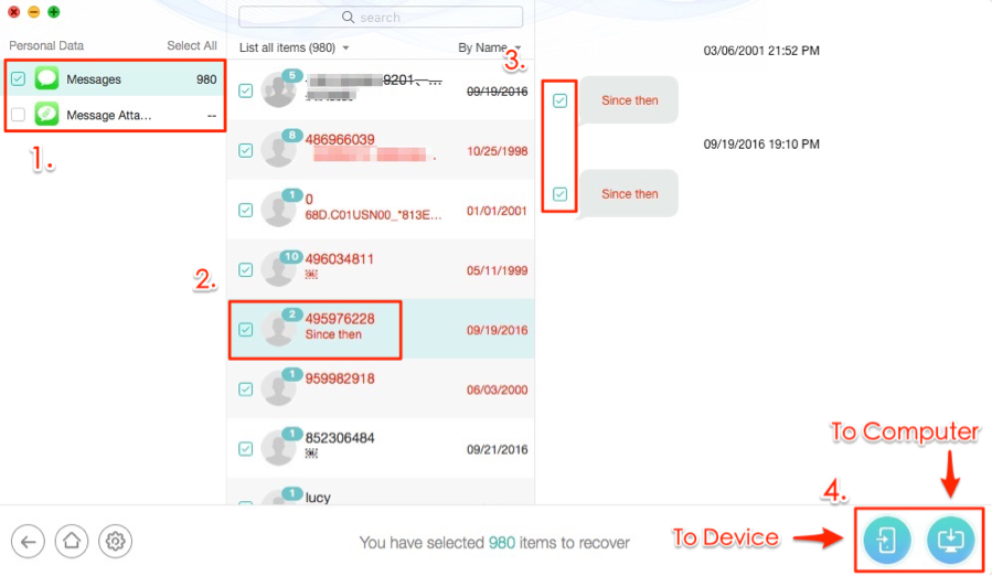 How to Retrieve Deleted Messages on iPod Touch – Step 3
