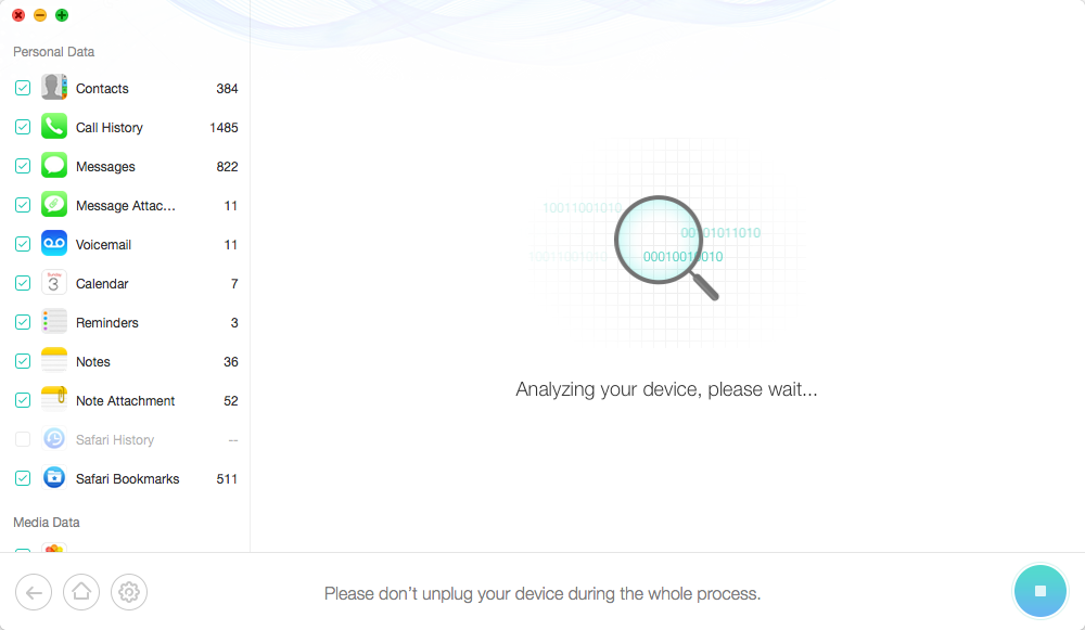 How to Recover Deleted Notes on iPad Air/iPad – Step 2