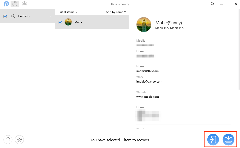 How to Recover Deleted Phone Contacts from Android – Step 3
