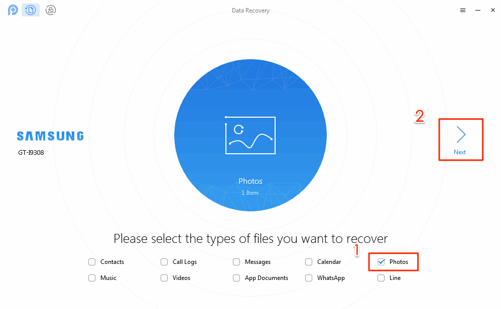 How to Retrieve Deleted Photos on Android – Step 2