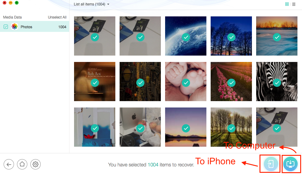 How to Recover Deleted Photos from iPhone 7 – Step 3