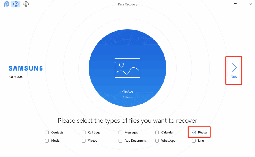 How to Recover Deleted Keepsafe Photos on Android – Step 2