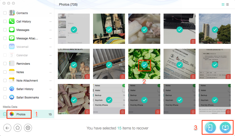 How to Recover Deleted Photos from iOS Mobile – Step 3