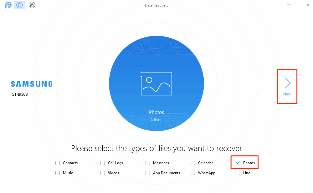 How to Recover Deleted Photos from Android Mobile – Step 2