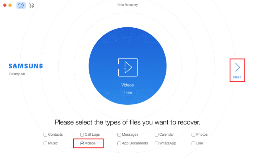 Recover Deleted Videos from Samsung with PhoneRescue