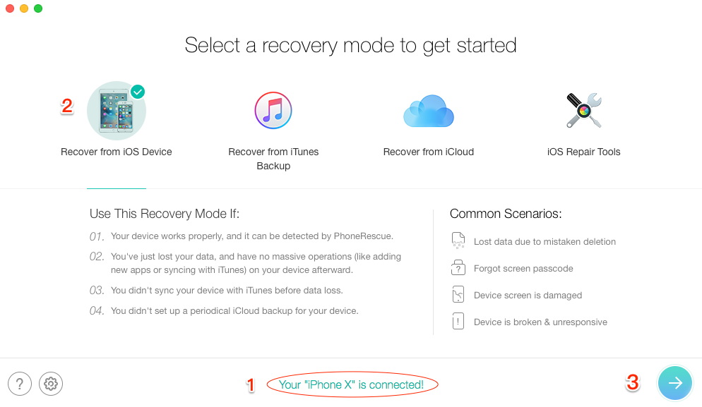 Recover Lost Text Messages on Jailbroken iPhone – Step 1