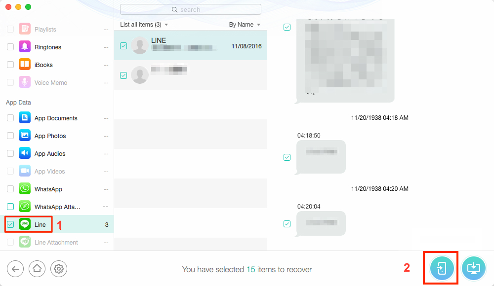 How to Recover Deleted Line Chat History - Step 3