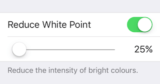 Image result for iphone reduce white point