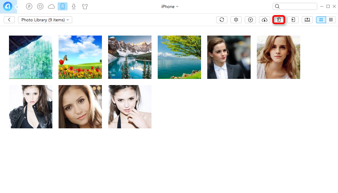 How to Quickly Remove Photos from iPhone with AnyTrans - Step 3