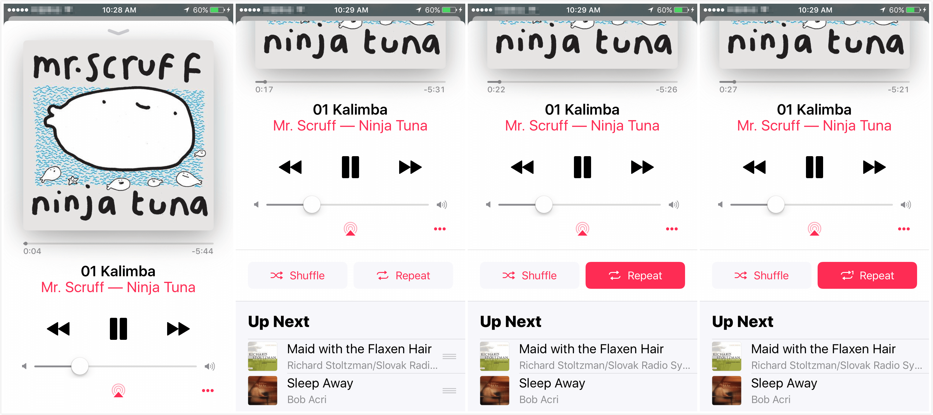 How to Repeat a Song in the Music App in iOS 10