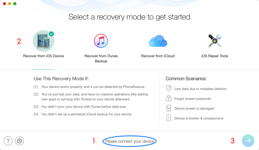 How to Recover Deleted WhatsApp Messages on iPhone without Backup – Step 1