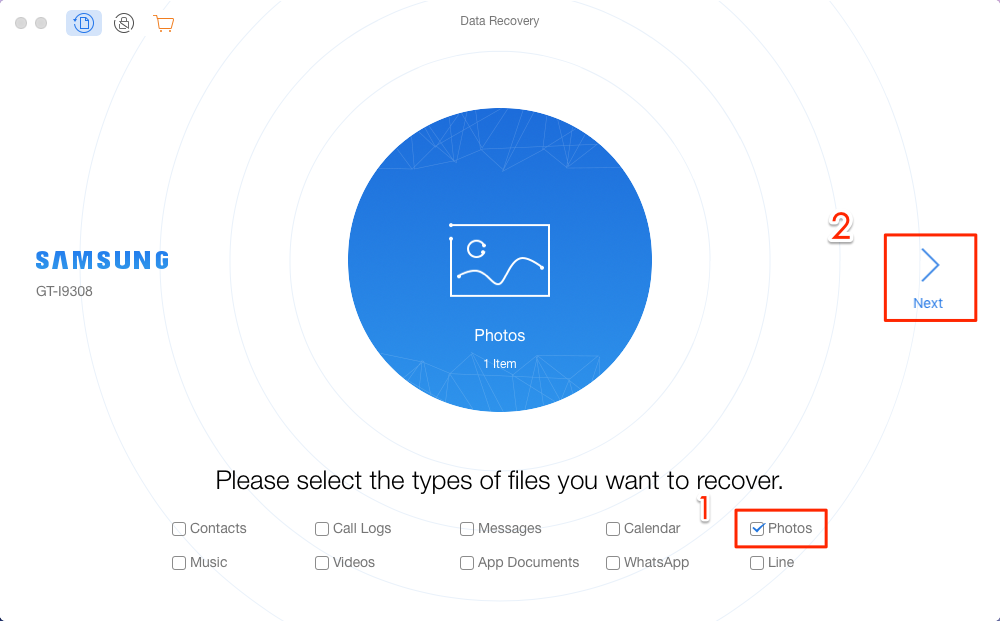 How to Restore Gallery Pictures on Android - Step 2