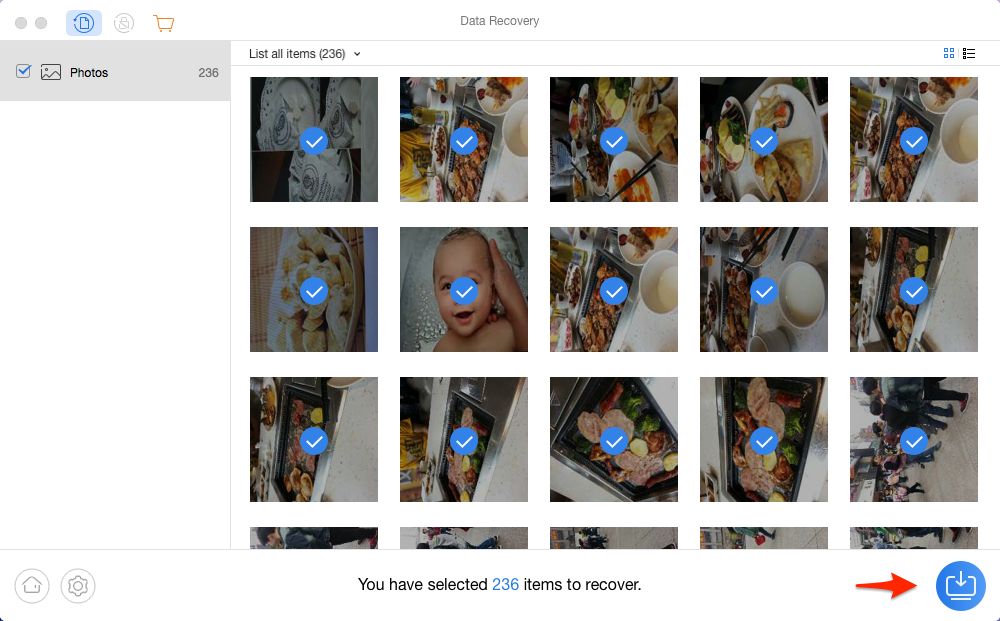How to Restore Gallery Pictures on Android - Step 3