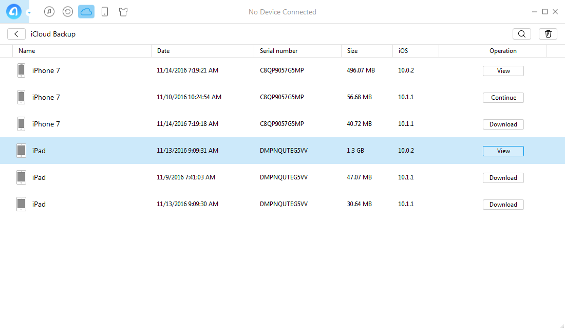 How to Retrieve Calendar from iCloud with AnyTrans – Step 3