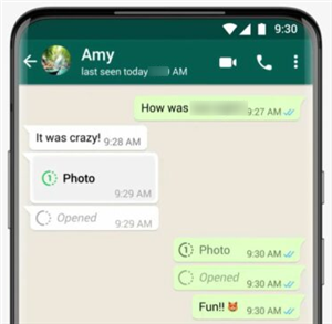 Choose one Conversation on WhatsApp
