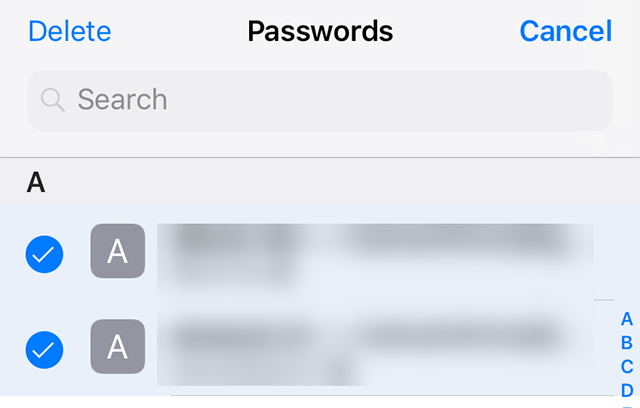 saved passwords chrome iphone