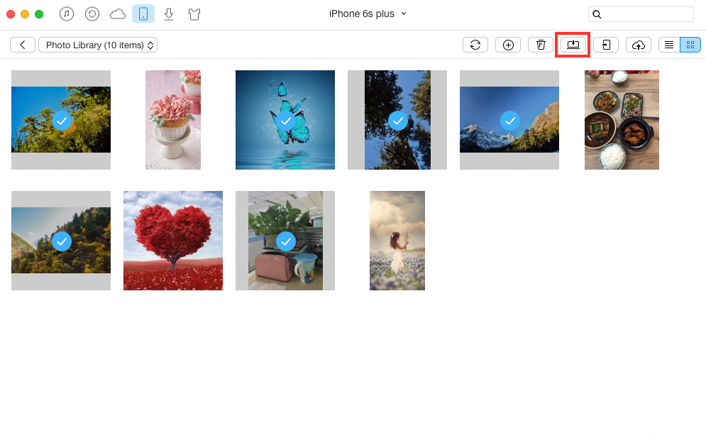 How to Send Photos from iPhone to Mac in An Easier Way – Step 3