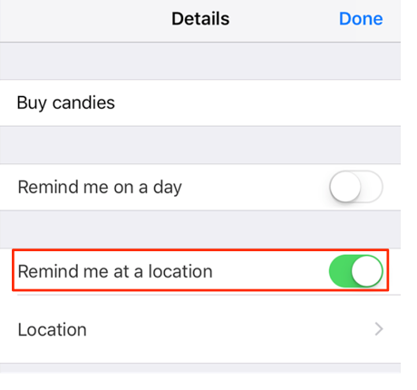 Add a Location-Based Alert in Reminders on iPhone