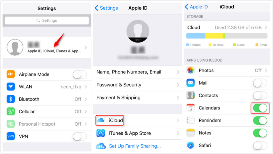 How to Share Exchange Calendar with iCloud - Step 4