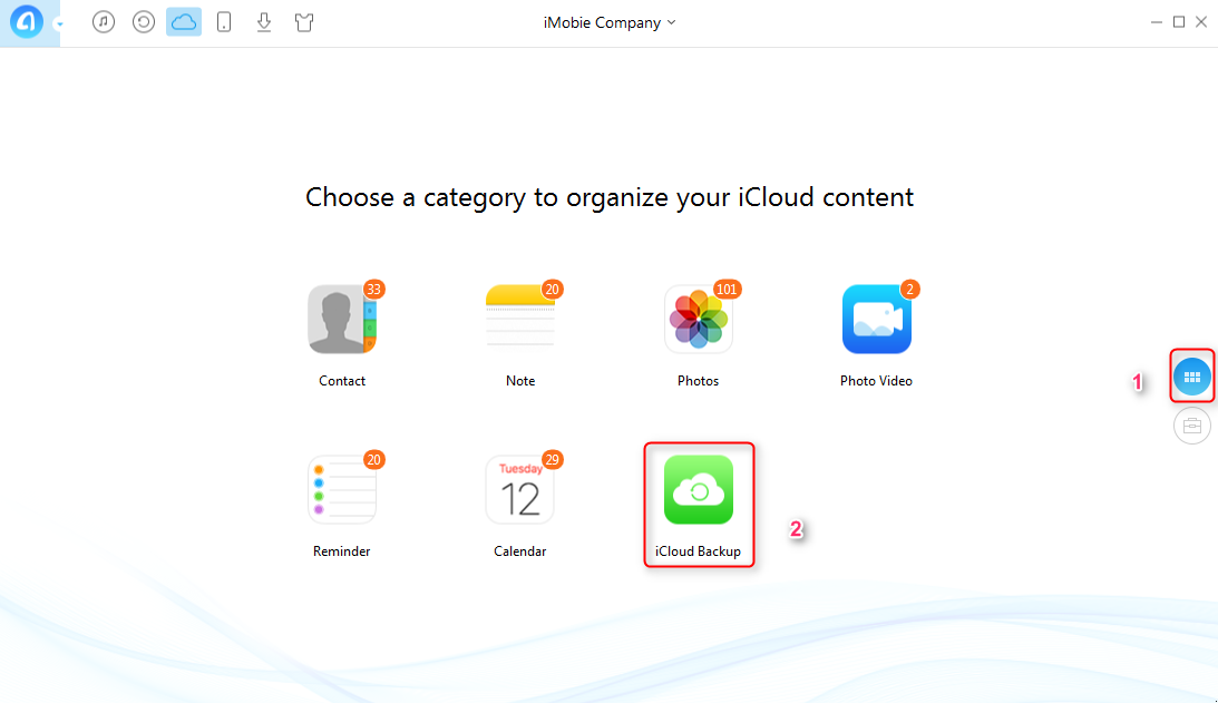 How to Export iCloud Backup to Computer - Step 2