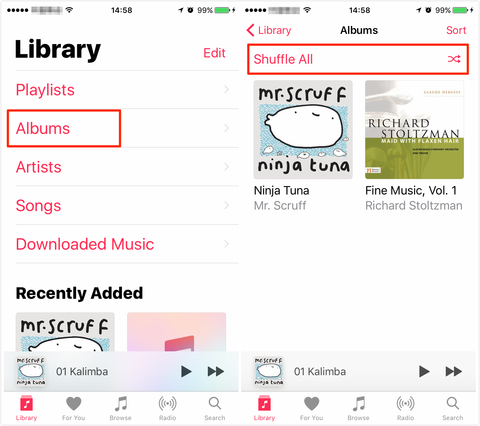 How to Shuffle Songs on iPhone/iPad