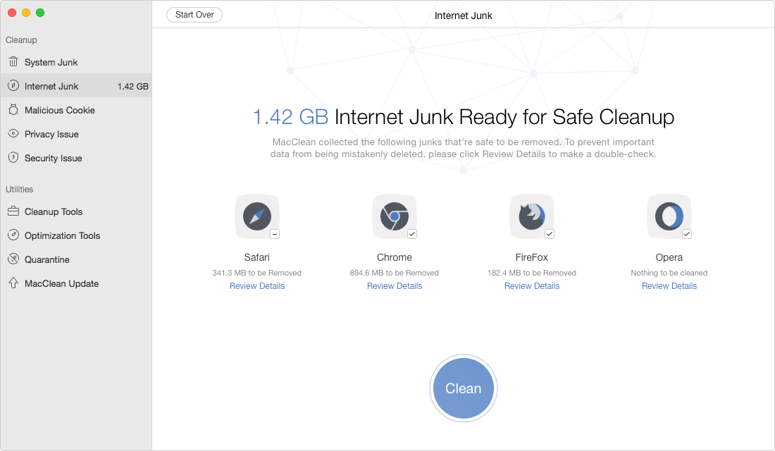 Speed Up macOS Sierra with MacClean – Step 3