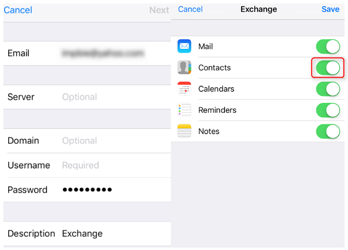 How to transfer iPhone contacts between cloud accounts?