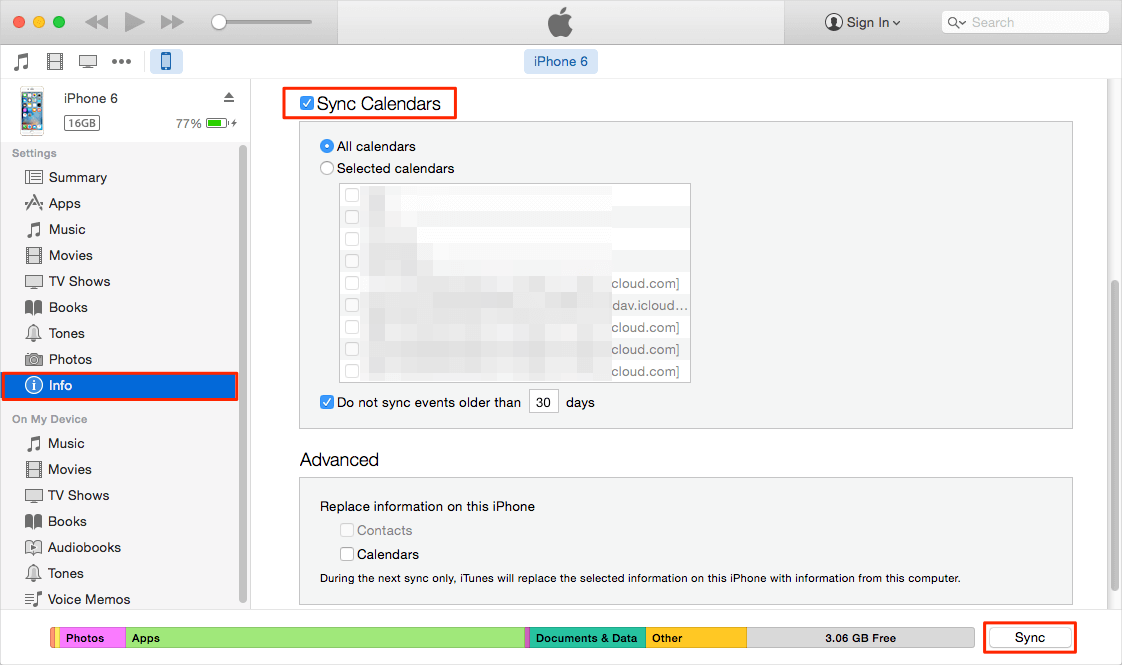 How to Sync iPhone Calendar to Computer Using iTunes
