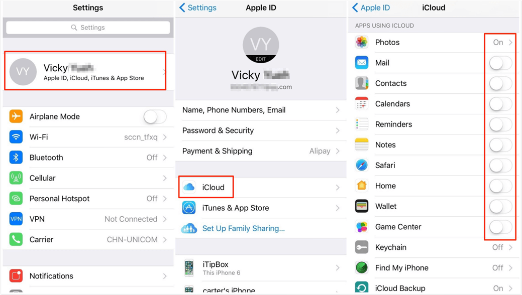 Sync iPhone to iPhone with iCloud