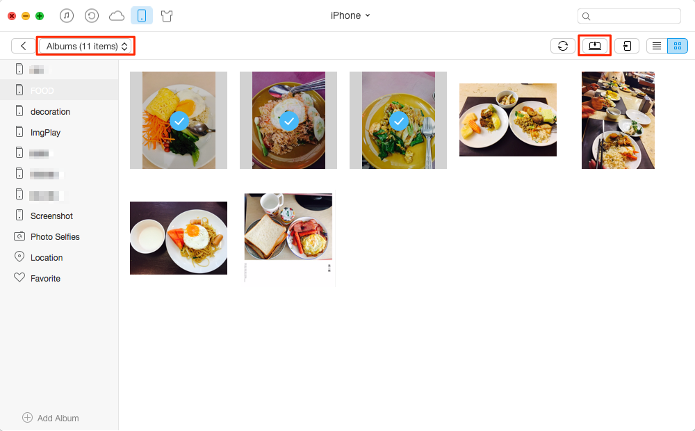 How to Transfer Photo Albums from iPhone to Computer – Step 3