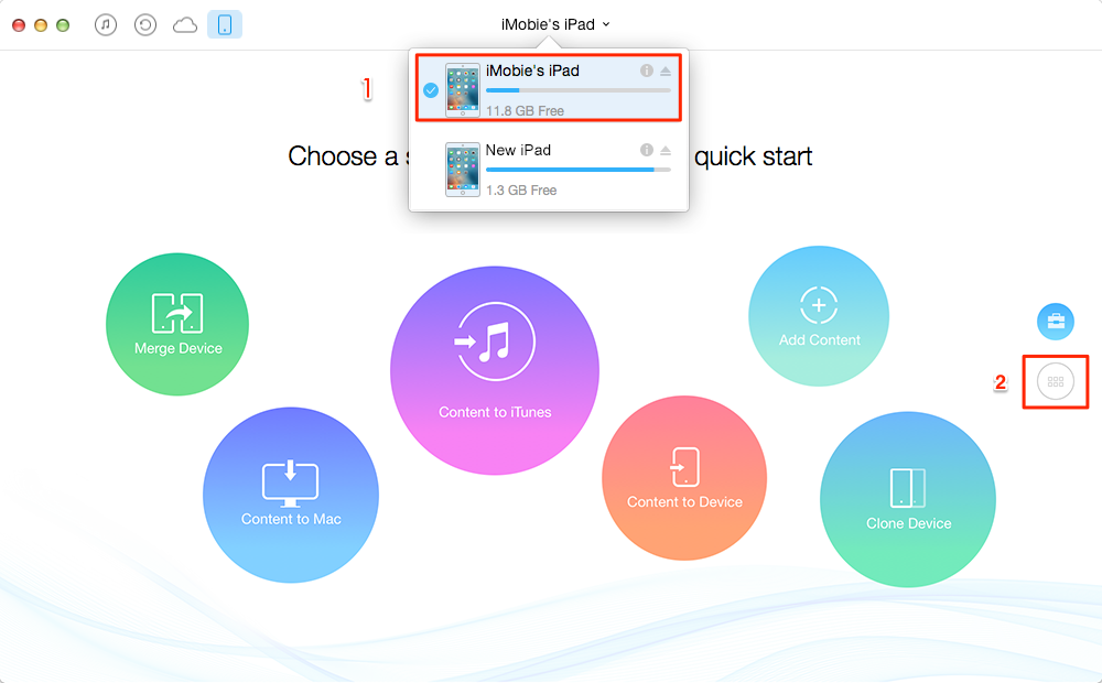 How to Transfer Books from iPad to iPad – Step 1