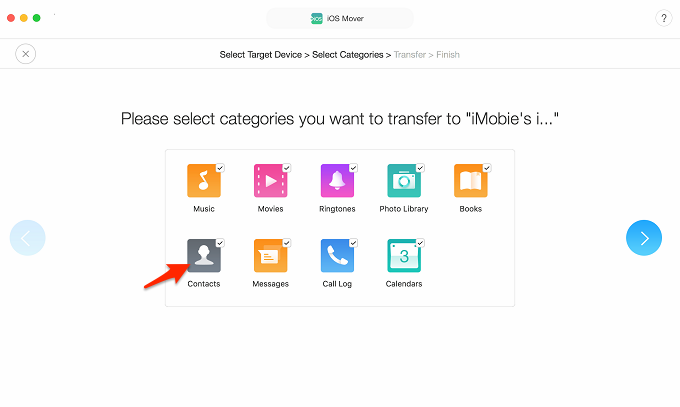 Transfer All Contacts from Android to iPad/iPad Mini - Step 2