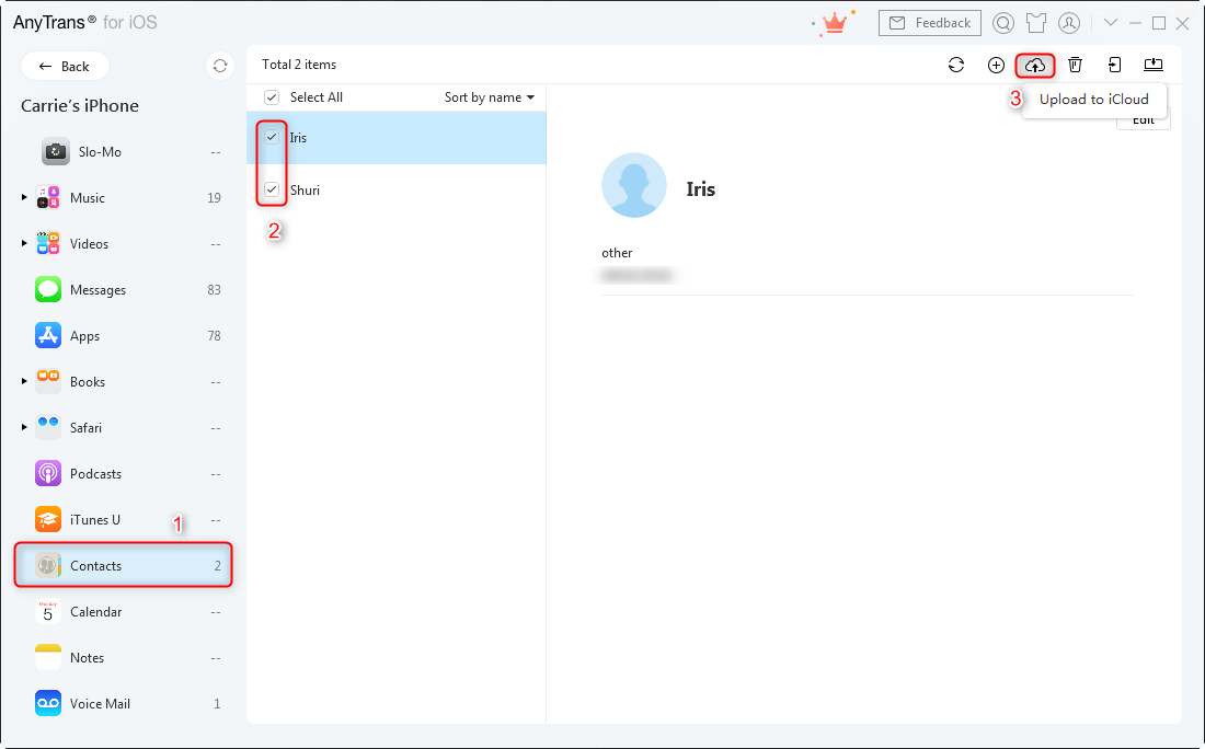 Click to Cloud button