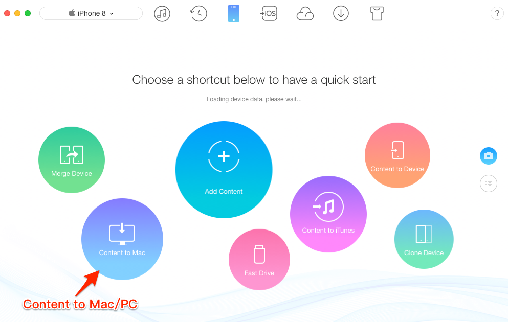 How to Transfer Files from iPhone X/iPhone 8 (Plus) to Mac/PC Computer – Step 1