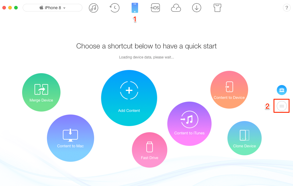 How to Transfer Files from iPhone X/8 (Plus) to Computer Selectively – Step 1