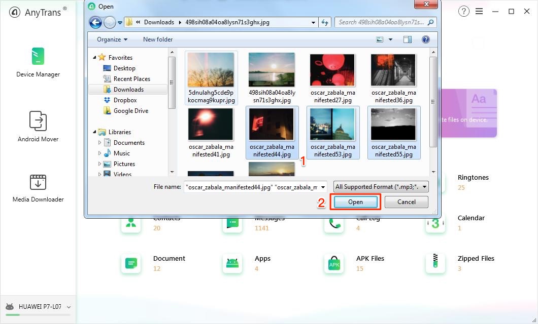 pc to android file transfer usb program