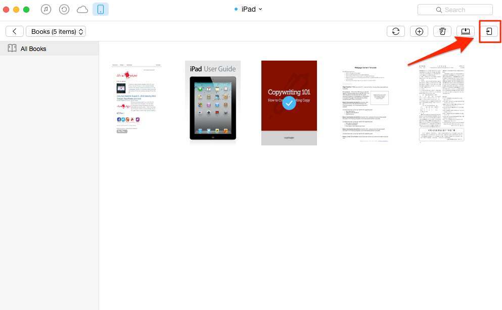 How to Transfer iBooks from iPad to iPhone 7/ 7 Plus – Step 3