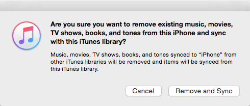 iTunes Sync Will Erase Existing Songs