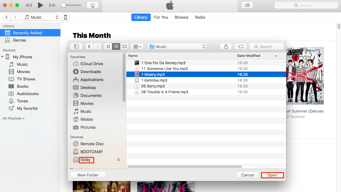 Transfer Music from External Hard Drive to iTunes Directly