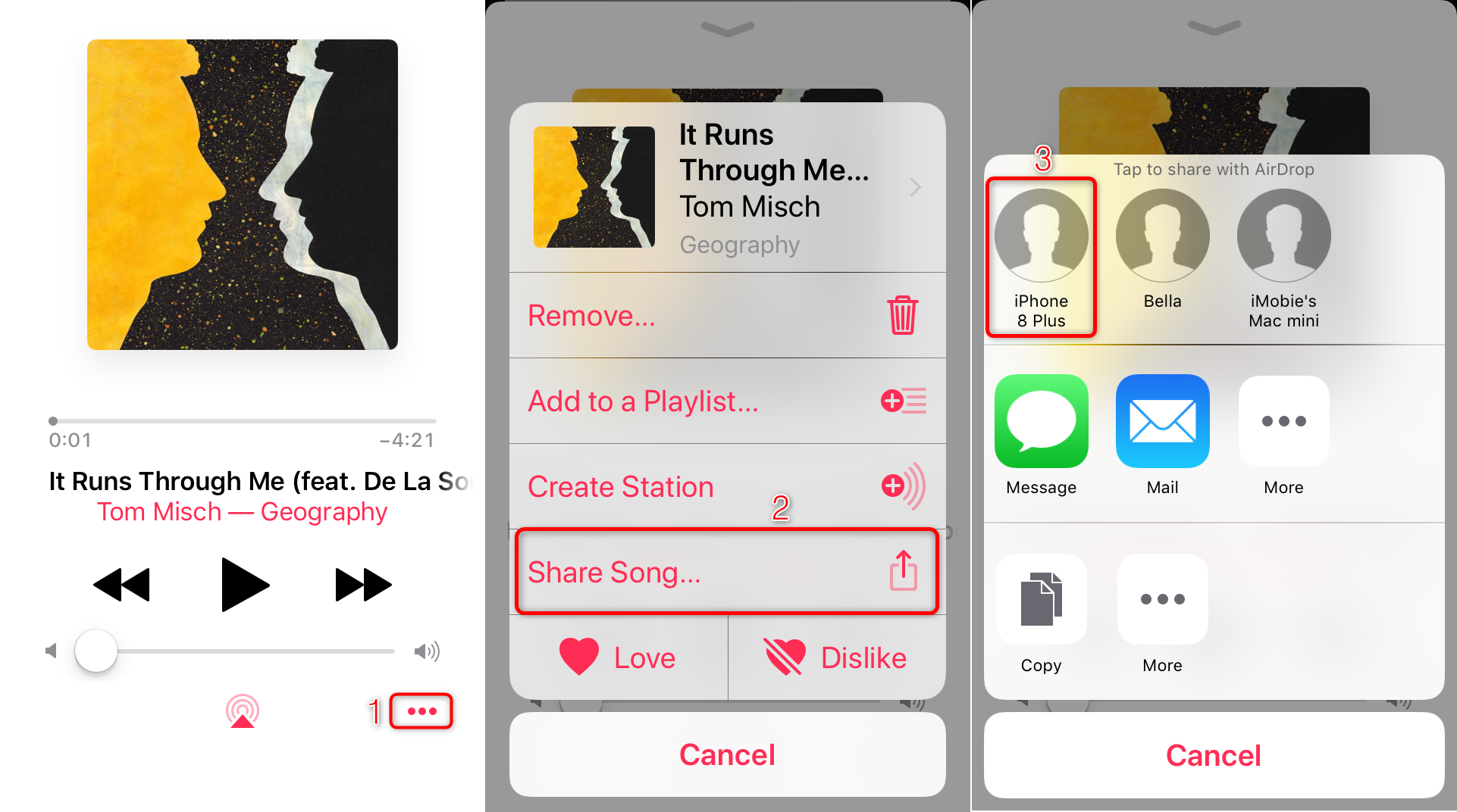 transfer music from iphone to iphone with airdrop