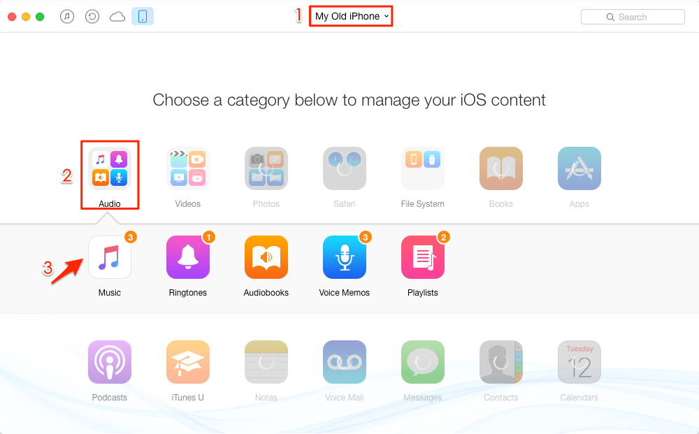 How to Transfer Music from iPhone to iPhone 7 via AnyTrans