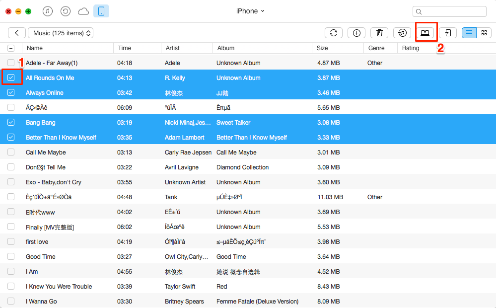 How to Transfer Music from iPhone to Surface – Step 3