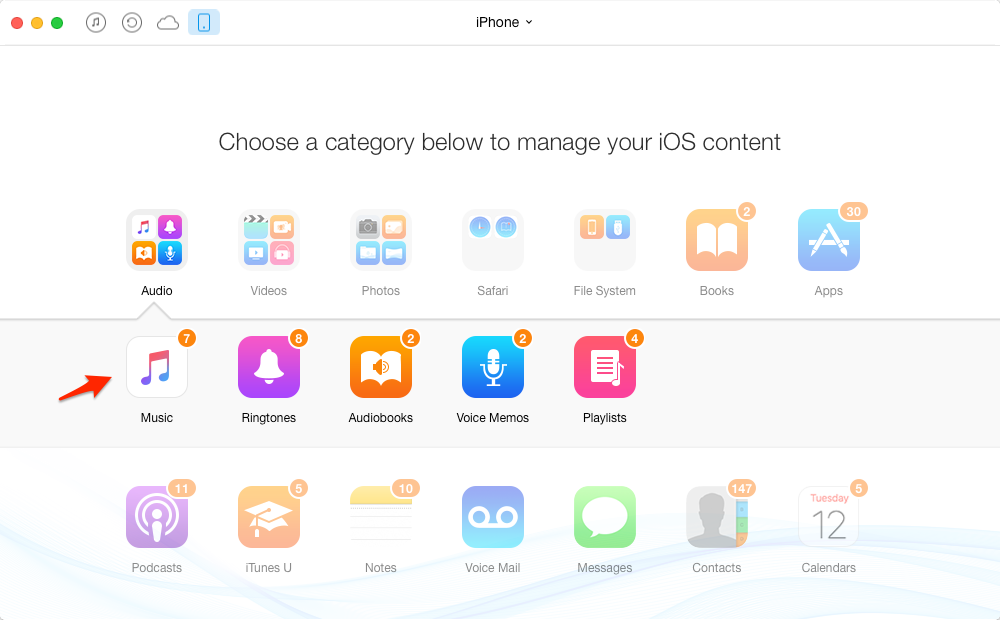 Manage iPhone Music with AnyTrans