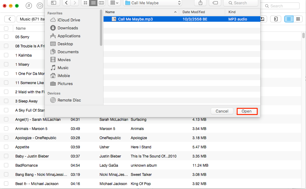 How to Transfer Music from Laptop to iPad – Step 2
