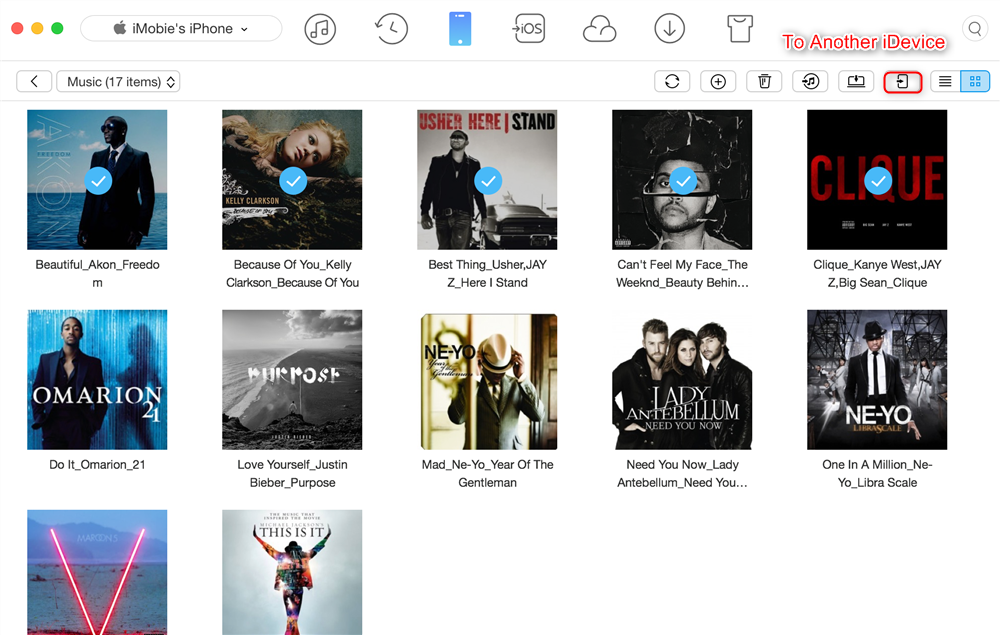 How to Transfer Music from Old iPhone to iPhone 6/6s (Plus) – Step 3