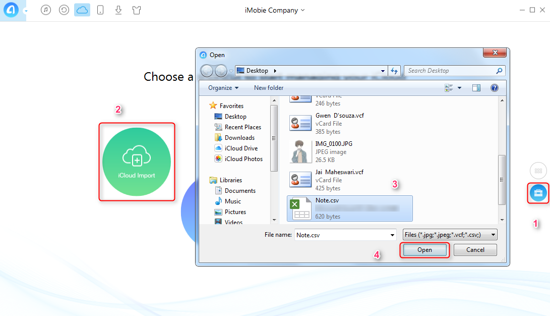 How to Transfer Notes from PC/Mac to iCloud with AnyTrans - Step 2