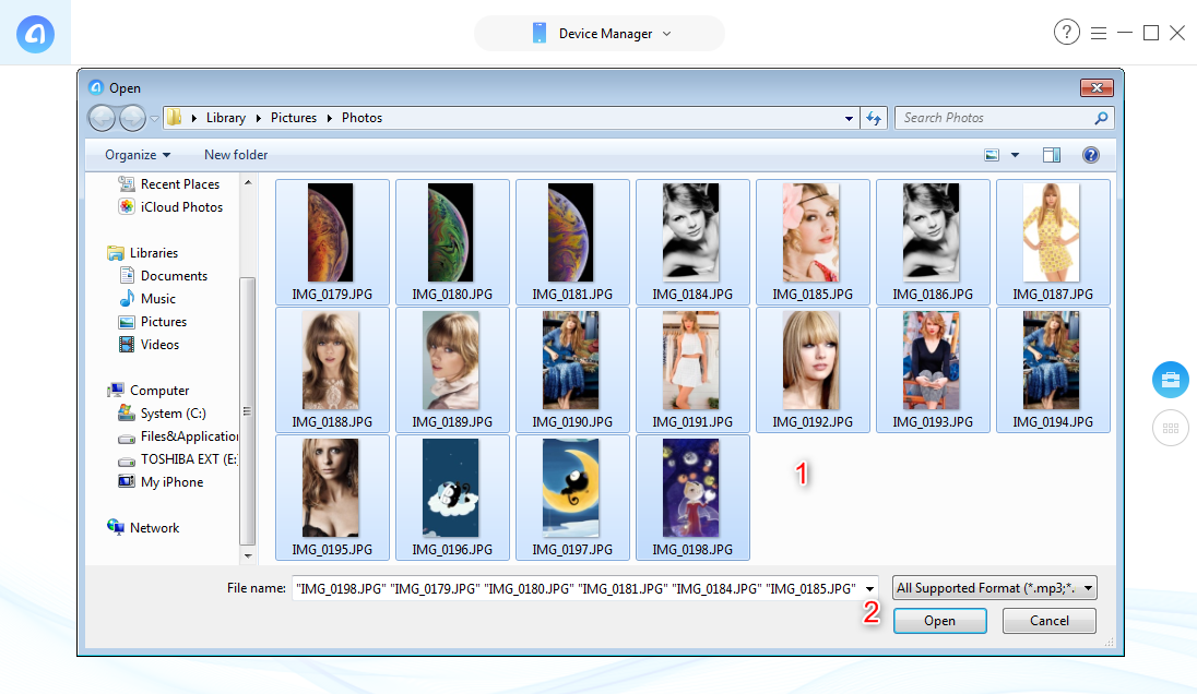How to Transfer Photos from Computer to iOS Device - Step 2
